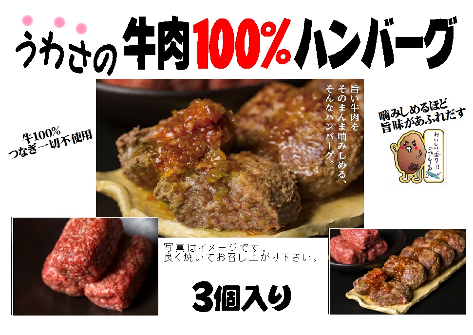 牛肉１００％ハンバーグ（冷凍）